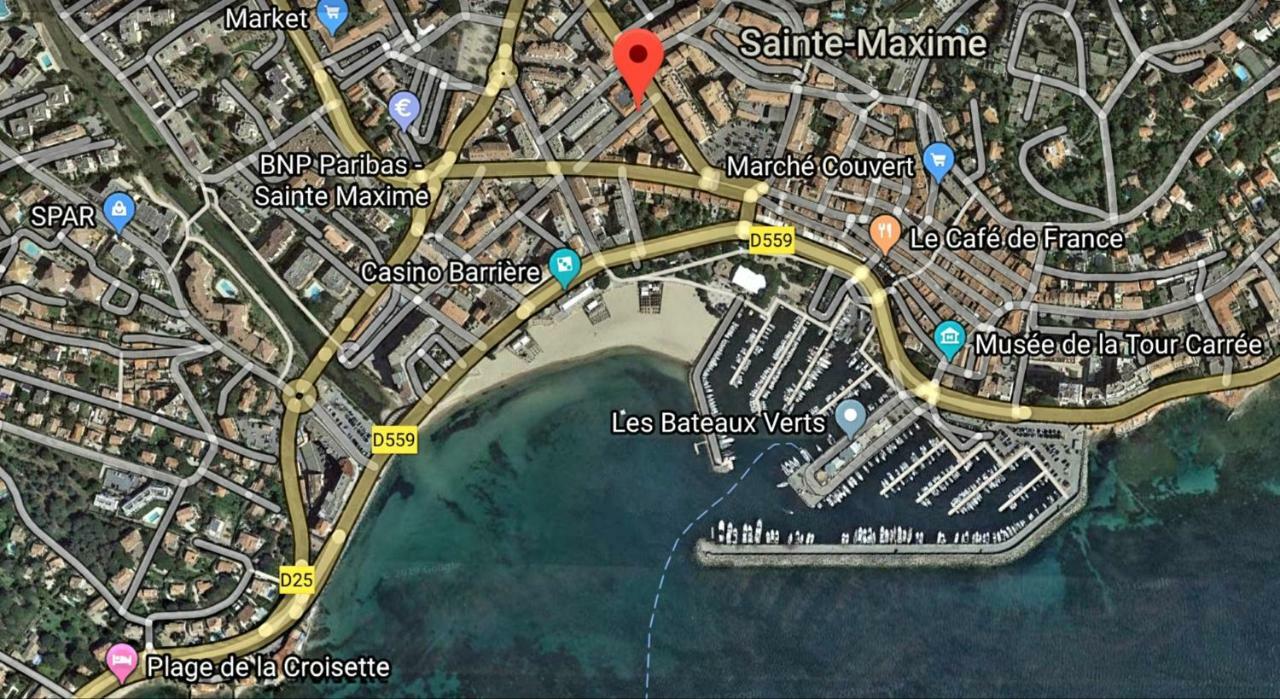Perle Rare A 250M De La Plage ! Climatise Avec Parking, Balcon & Wifi Sainte-Maxime Kültér fotó